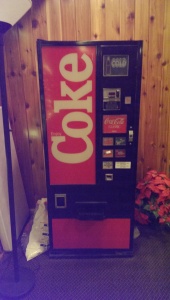 This antique vending machine from the foyer of our accommodation was indicative.